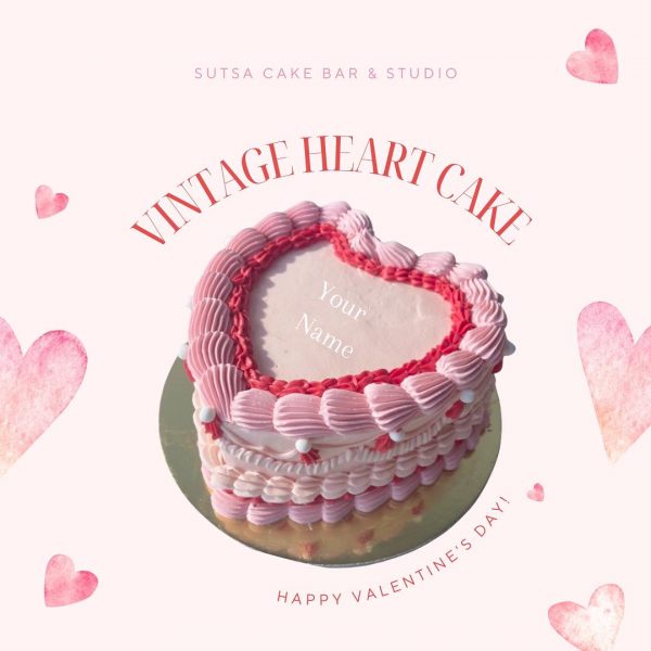 Vintage Heart Cake